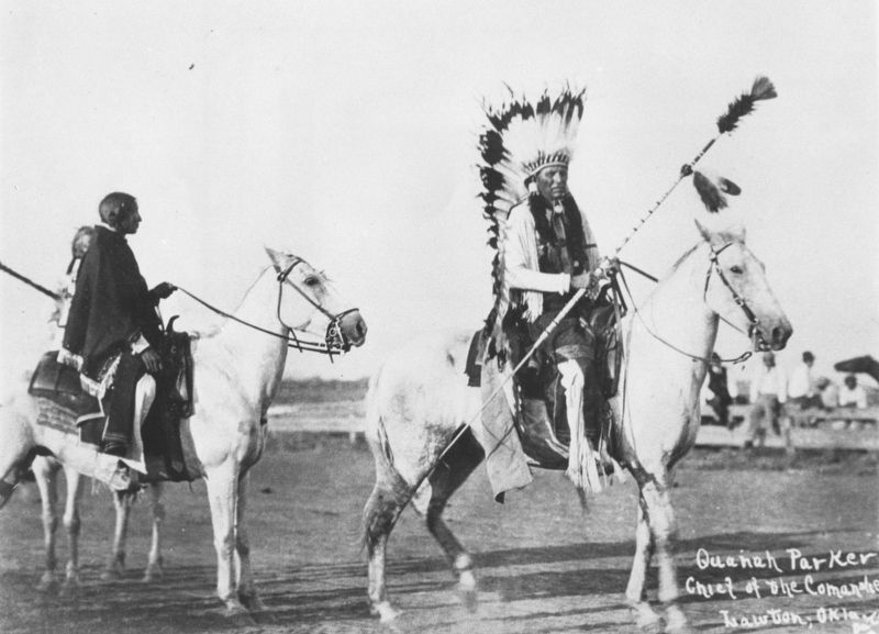 <i>Quanah Parker, Chief of the Comanches, Lawton, Okla.</i> image. Click for full size.