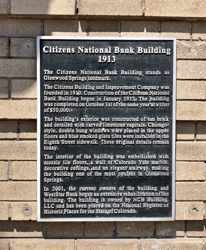 Citizens National Bank Building Marker image. Click for full size.