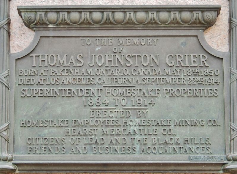 Thomas Johnston Grier Marker image. Click for full size.
