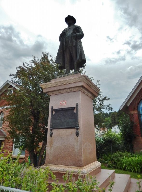 Thomas Johnston Grier Memorial (<i>marker mounted on pedestal below statue</i>). Click for full size. Thomas Johnston Grier Memorial (<i>marker mounted on pedestal below statue</i>) image. Click for full size.