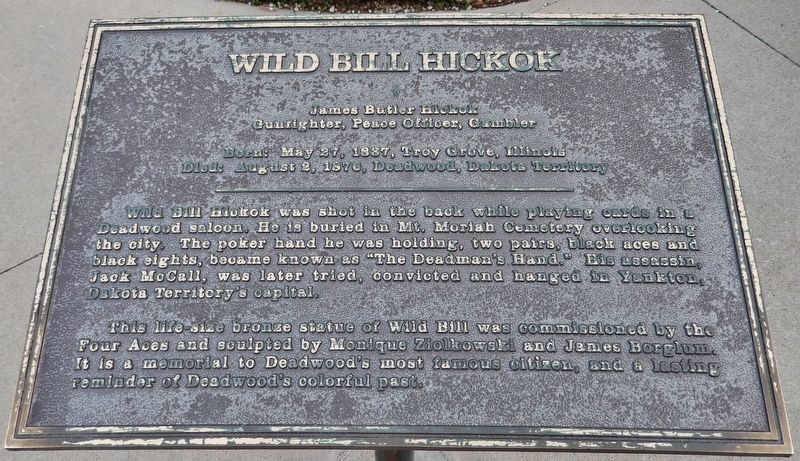 Wild Bill Hickok Marker. Click for full size. Wild Bill Hickok Marker image. Click for full size.
