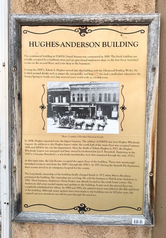 Hughes-Anderson Building Marker image. Click for full size.