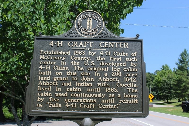 4-H Craft Center Marker. Click for full size. 4-H Craft Center Marker image. Click for full size.