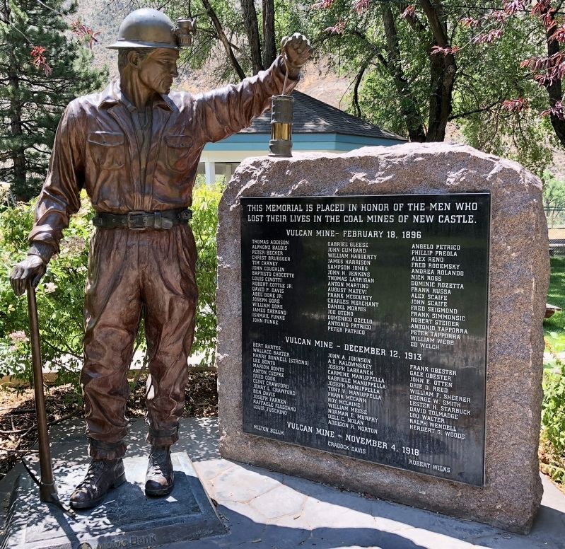 New Castle Coal Mine Memorial. Click for full size. New Castle Coal Mine Memorial image. Click for full size.