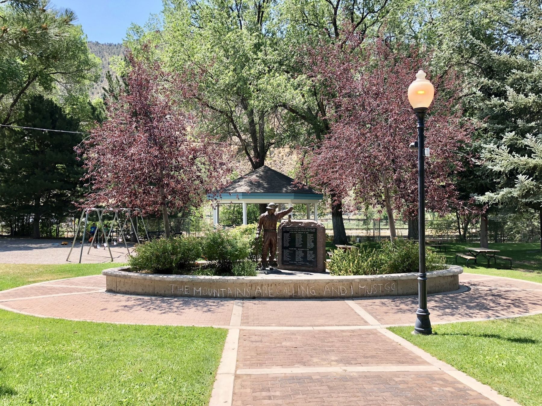 New Castle Coal Mine Memorial in Burning Mountain Park.. Click for full size. New Castle Coal Mine Memorial in Burning Mountain Park. image. Click for full size.