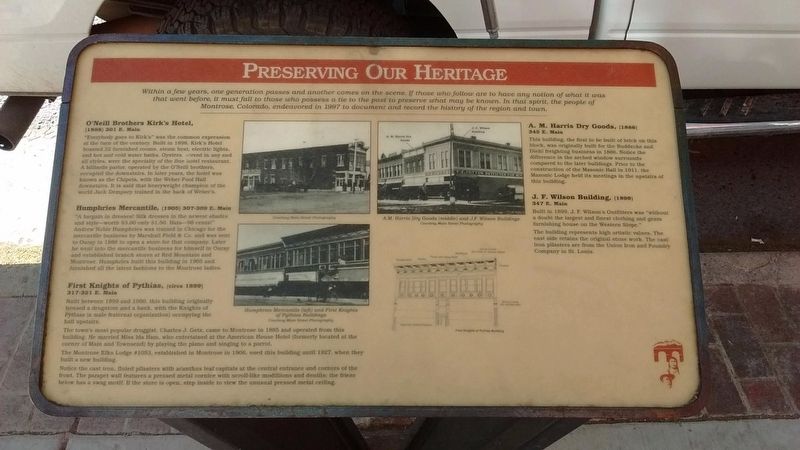 Preserving Our Heritage Marker. Click for full size. Preserving Our Heritage Marker image. Click for full size.