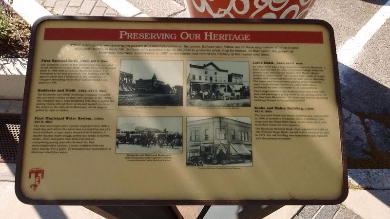 Preserving Our Heritage Marker. Click for full size. Preserving Our Heritage Marker image. Click for full size.