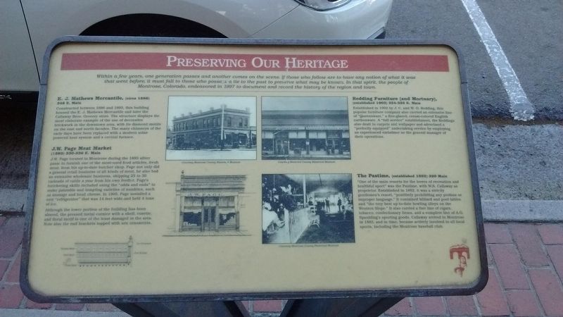 Preserving Our Heritage Marker. Click for full size. Preserving Our Heritage Marker image. Click for full size.