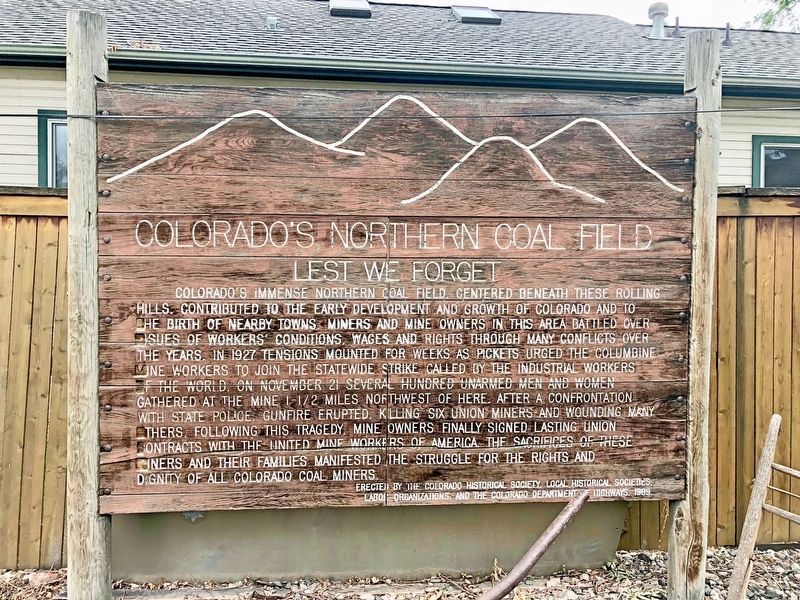 Colorado's Northern Coal Field Marker image. Click for full size.