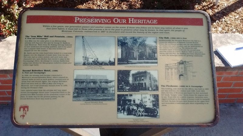 Preserving Our Heritage Marker. Click for full size. Preserving Our Heritage Marker image. Click for full size.