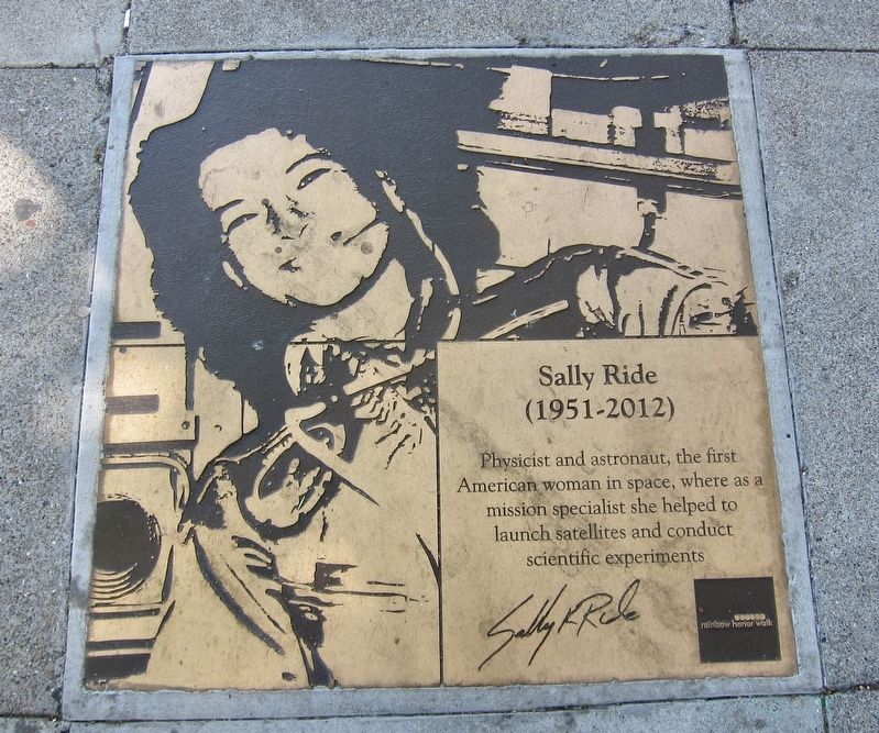 Sally Ride Marker. Click for full size. Sally Ride Marker image. Click for full size.