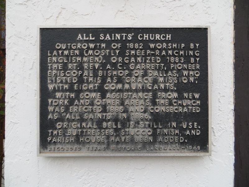 All Saints' Church Marker. Click for full size. All Saints' Church Marker image. Click for full size.