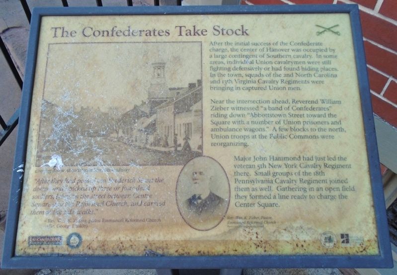 The Confederates Take Stock Marker image. Click for full size.