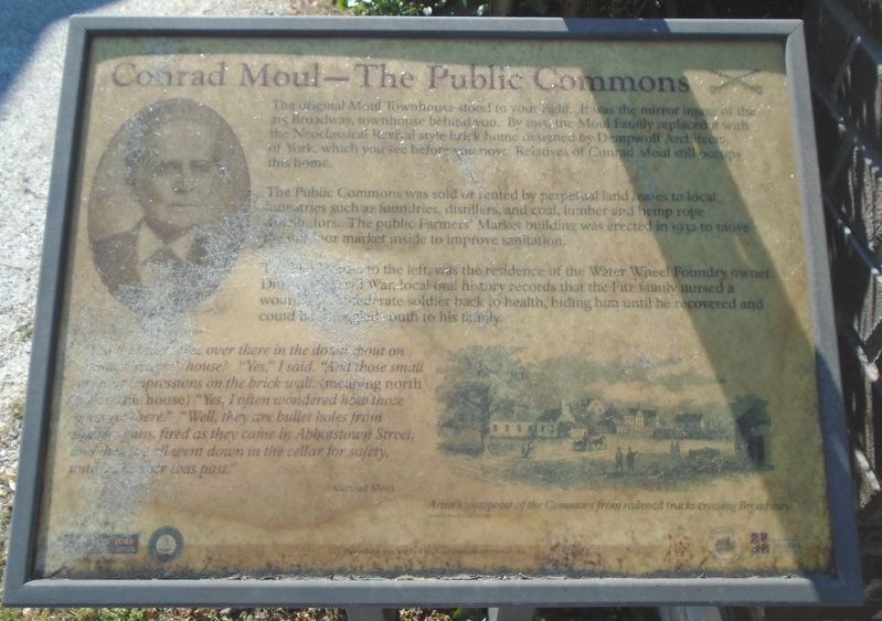 Conrad Moul - The Public Commons Marker. Click for full size. Conrad Moul - The Public Commons Marker image. Click for full size.