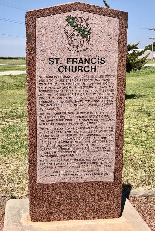 St. Francis Church Marker image. Click for full size.