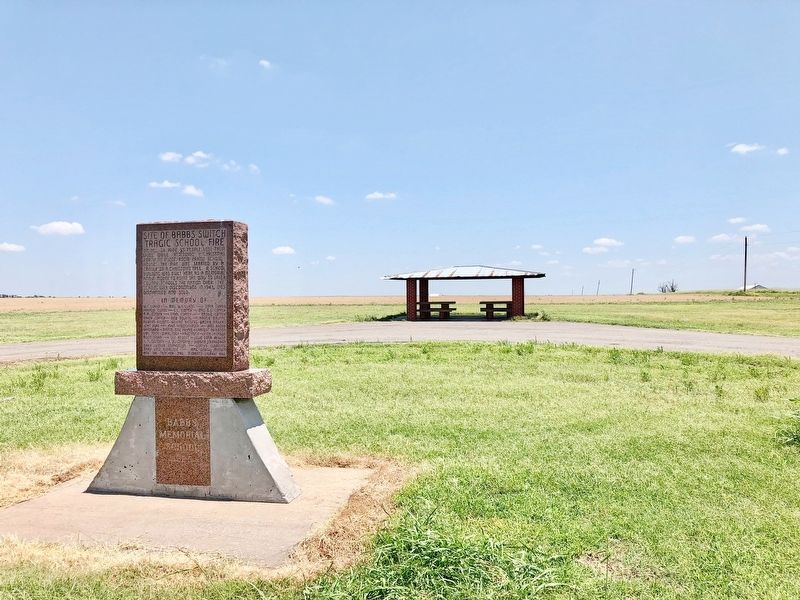 View from marker towards location of former school. image. Click for full size.