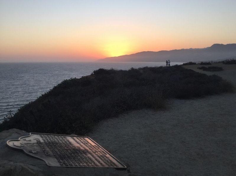 Sunset at Point Dume image. Click for full size.