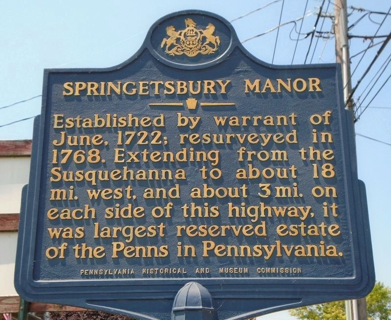 Springetsbury Manor Marker image. Click for full size.