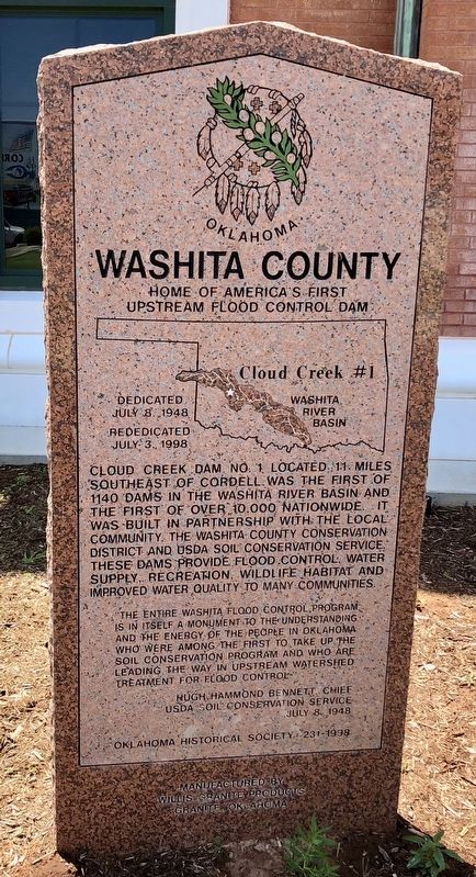 Washita County Marker image. Click for full size.
