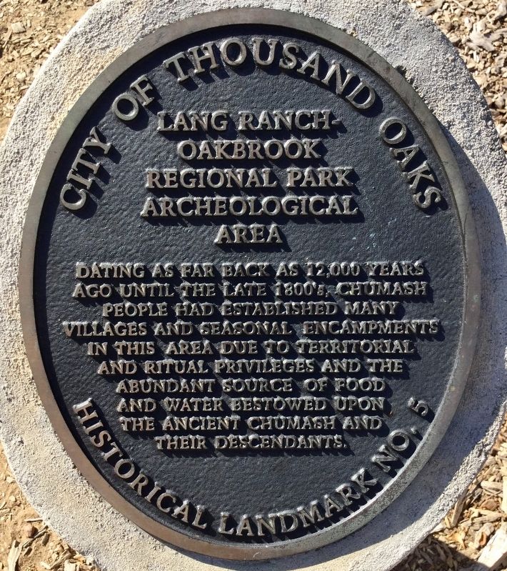 Lang Ranch Marker image. Click for full size.