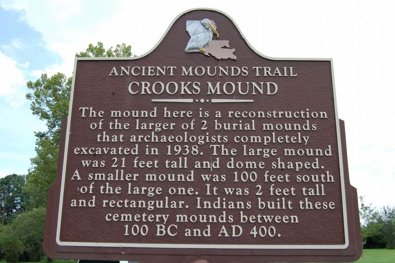 Crooks Mound Marker image. Click for full size.