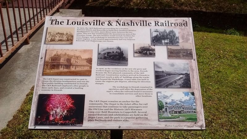 The Louisville and Nashville Railroad Marker image. Click for full size.