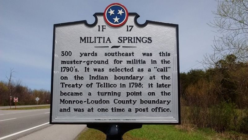 Militia Springs Marker image. Click for full size.