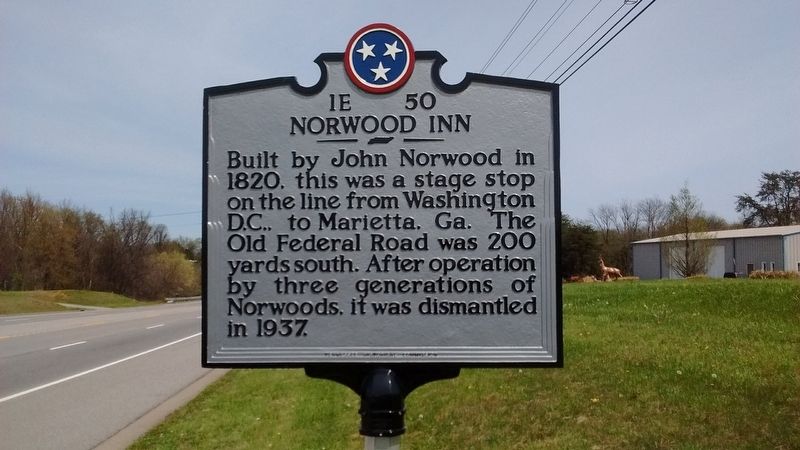 Norwood Inn Marker. Click for full size. Norwood Inn Marker image. Click for full size.