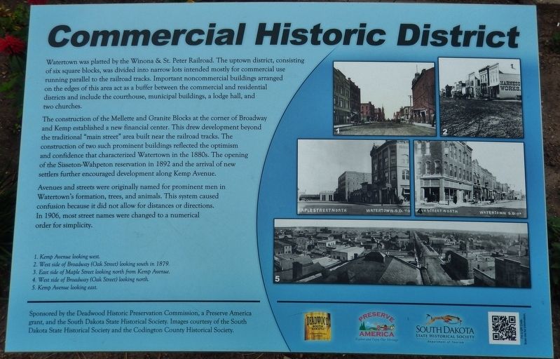 Commercial Historic District Marker image. Click for full size.