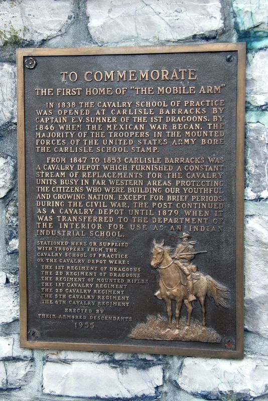 To Commemorate the First Home of the "Mobile Arm" Marker image. Click for full size.