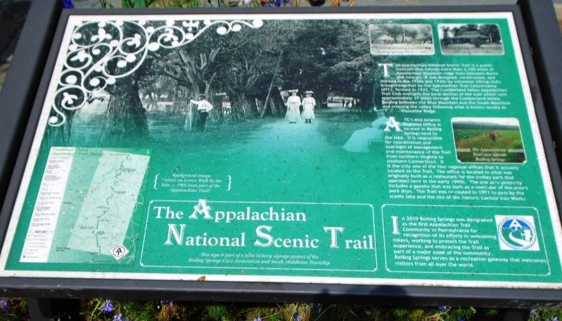 The Appalachian National Scenic Trail Marker. Click for full size. The Appalachian National Scenic Trail Marker image. Click for full size.