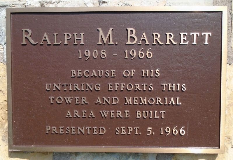 Cumberland County Veterans Memorial Clock Tower Supporter Marker - Barrett image. Click for full size.