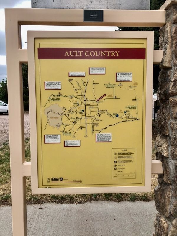 Ault Country Marker (rear). Click for full size. Ault Country Marker (rear) image. Click for full size.