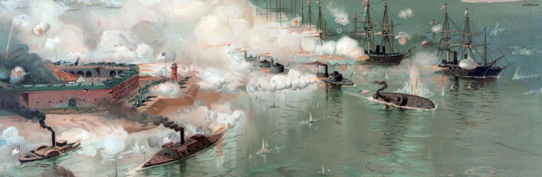 The Battle of Mobile Bay image. Click for full size.