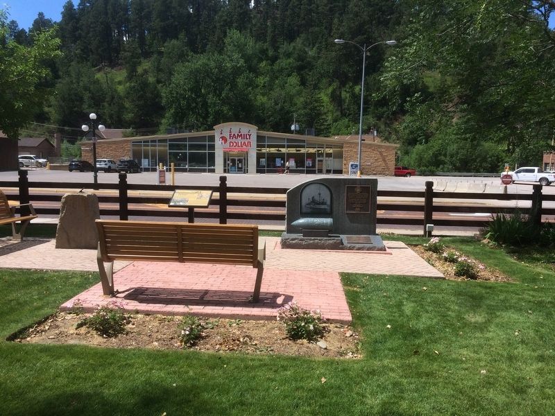 Deadwood's First City Park Marker. Click for full size. Deadwood's First City Park Marker image. Click for full size.