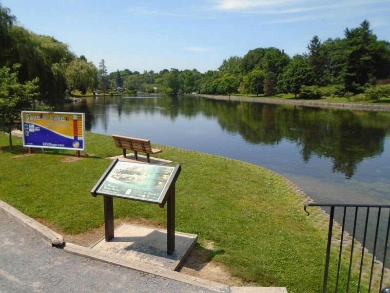 The Benches at Boiling Springs Marker at "Children's Lake" image. Click for full size.