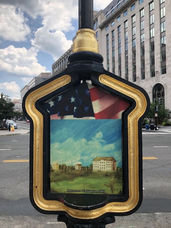 Downtown Washington, 1801 Marker. Click for full size. Downtown Washington, 1801 Marker image. Click for full size.