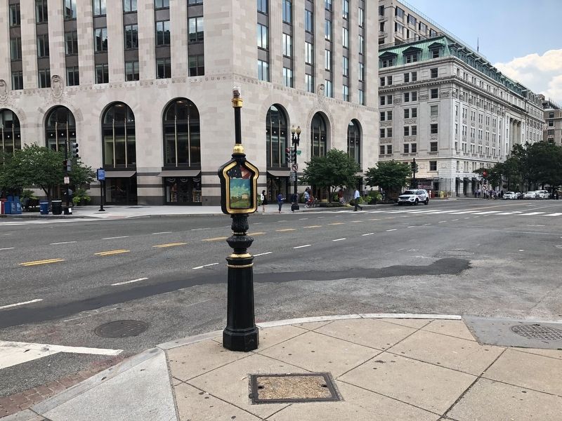 Downtown Washington, 1801 Marker. Click for full size. Downtown Washington, 1801 Marker image. Click for full size.