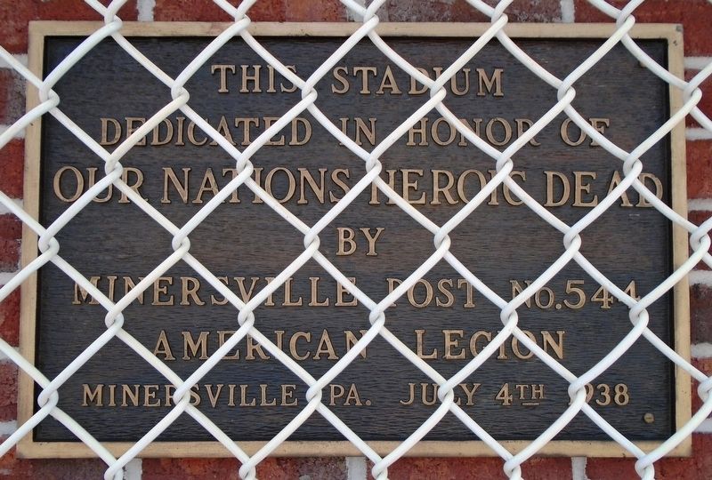 War Memorial Stadium Marker image. Click for full size.