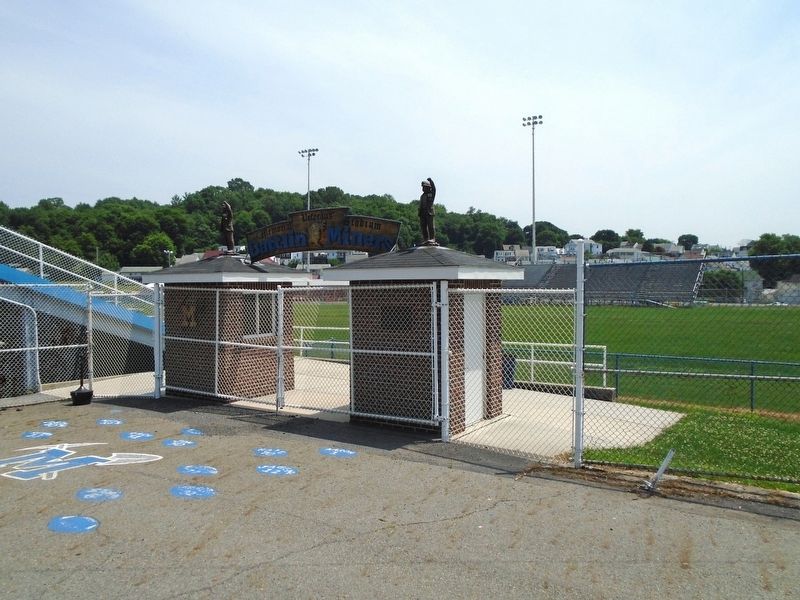 War Memorial Stadium and Marker image. Click for full size.