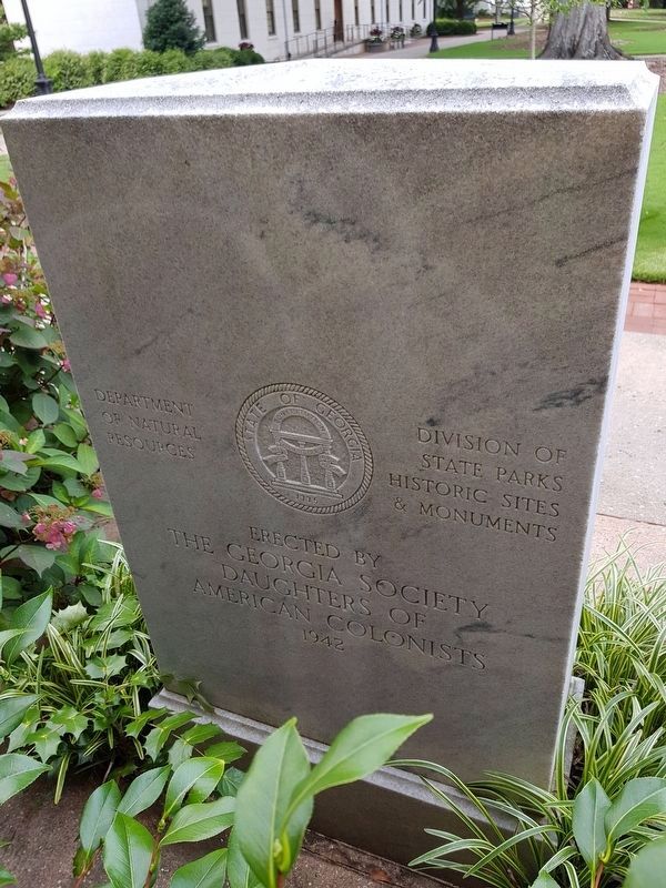 Abraham Baldwin Marker reverse image. Click for full size.