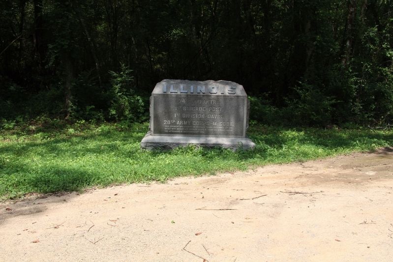 74th Illinois Infantry Marker. Click for full size. 74th Illinois Infantry Marker image. Click for full size.