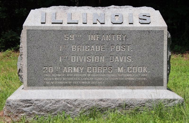 59th Illinois Infantry Marker image. Click for full size.