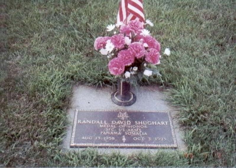 SFC Randall Shughart Grave Marker image. Click for full size.
