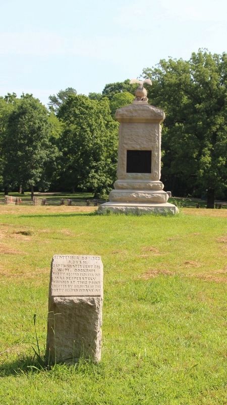 W. M. Cockrum Memorial Marker. Click for full size. W. M. Cockrum Memorial Marker image. Click for full size.