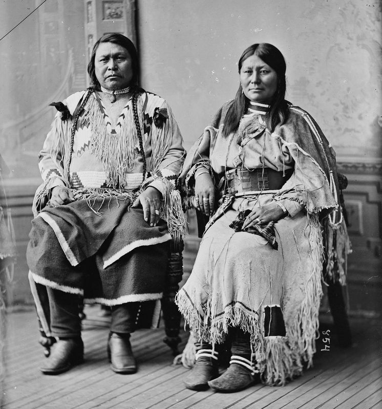 Chief Ouray and his wife Chipeta. image. Click for full size.