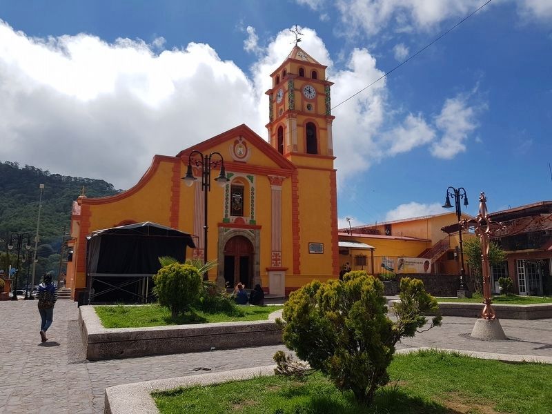 The Church of Real San Jos� del Pinal de los Amoles and Marker image. Click for full size.