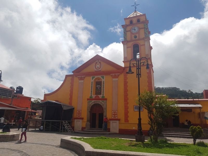 The Church of Real San Jos� del Pinal de los Amoles and Marker image. Click for full size.