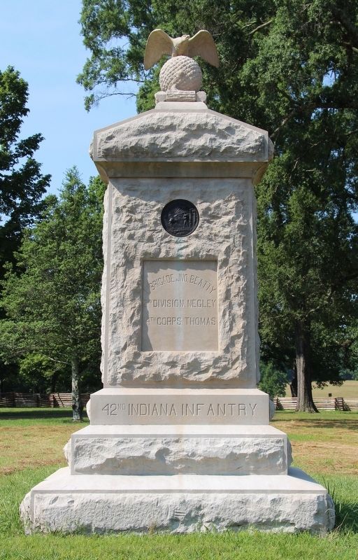 42nd Indiana Infantry Marker image. Click for full size.