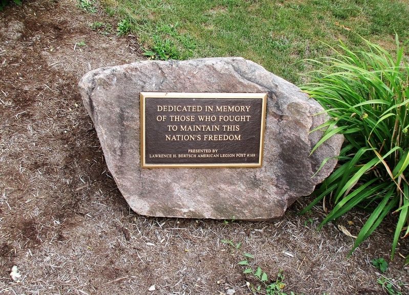 Cambridge City Veterans Memorial Marker image. Click for full size.